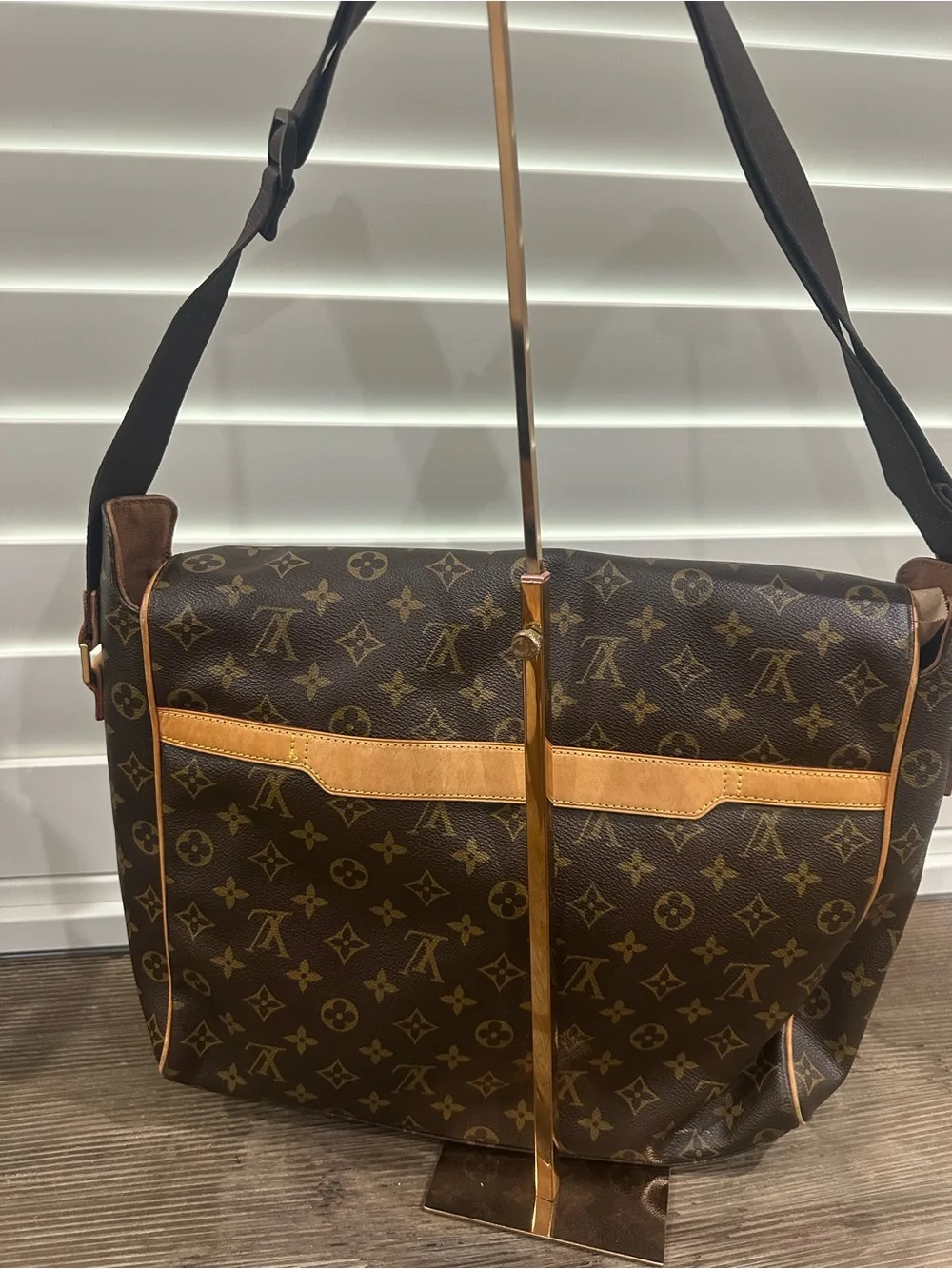 Louis Vuitton Monogram Canvas Messenger Bag in Brown and Tan